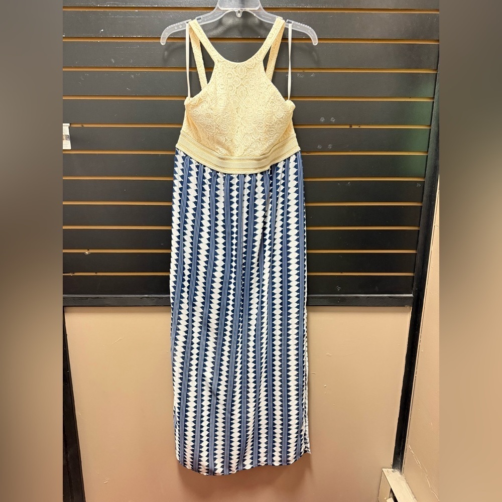 City Triangles Lace Bodice Aztec Maxi Dress NWT Size 11